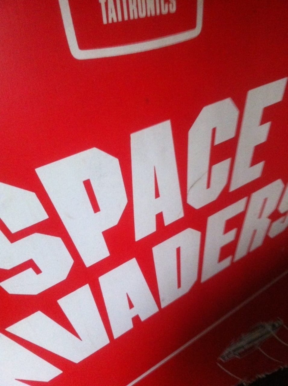 Original Red Space Invaders Arcade Machine